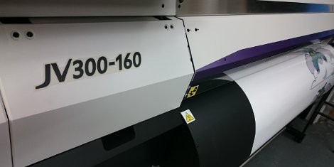 The Mimaki JV300-160 is capable of producing wider output for QQD Design & Print.