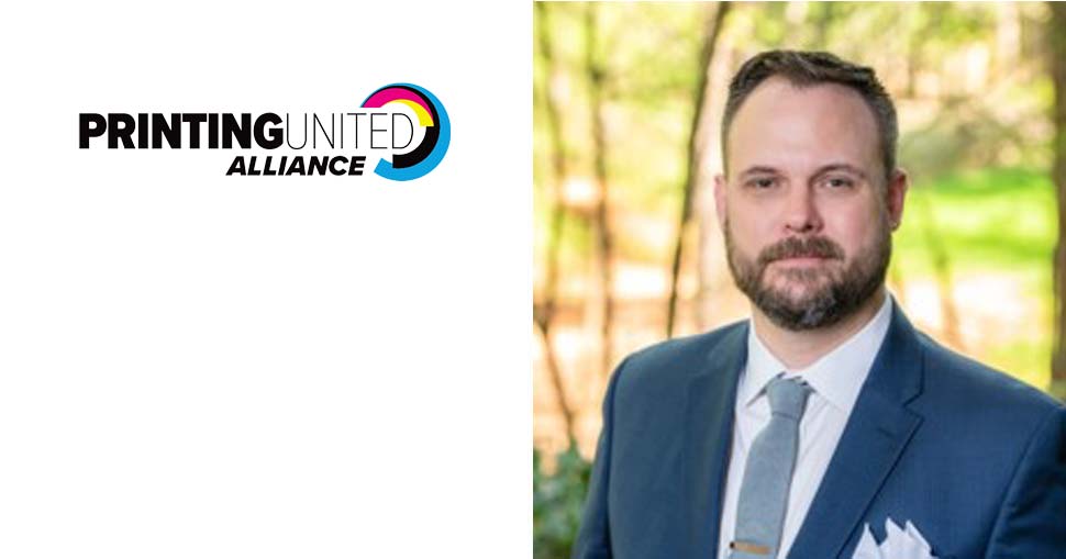 Joshua Carruth promoted to Senior Vice President, Association at PRINTING United Alliance.
