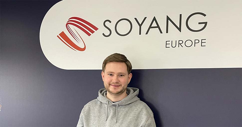 Soyang Europe appoints Charlie Lightbown as Sales Administrator.