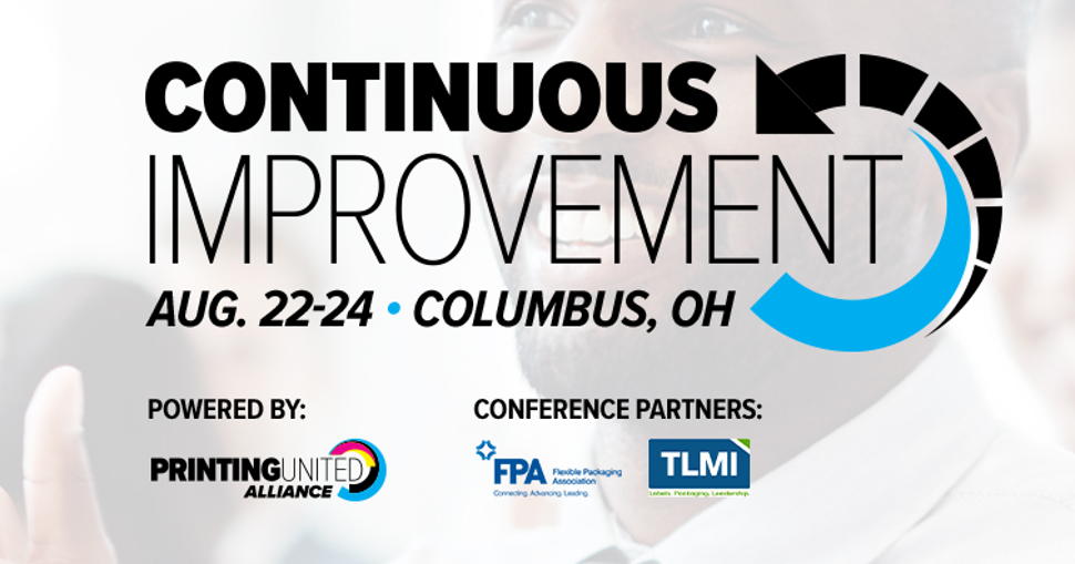 This year’s in-person event, being held Aug. 22-24, is powered by PRINTING United Alliance in partnership with the Flexible Packaging Association and TLMI.