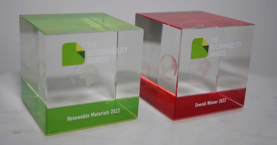 The Sustainability Awards is an international competition for sustainability in packaging annually awarded by the Packaging Europe magazine.