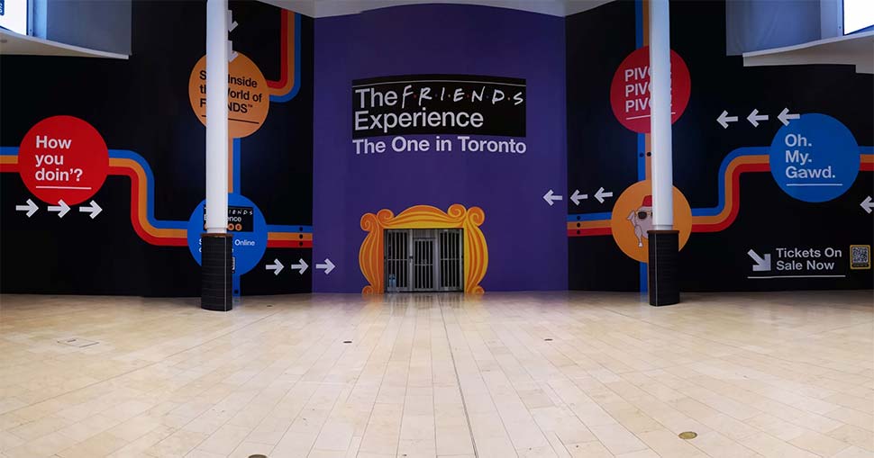 The Ontario-based large-format print expert produced a range of eye-catching graphics for a special event based on iconic US TV sitcom FRIENDS™.