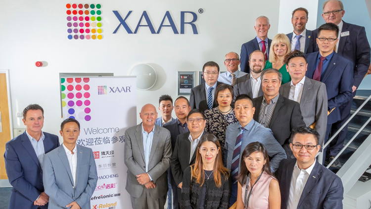 OEM visit strenghtens commitment to XAAR 1201 printhead in China.