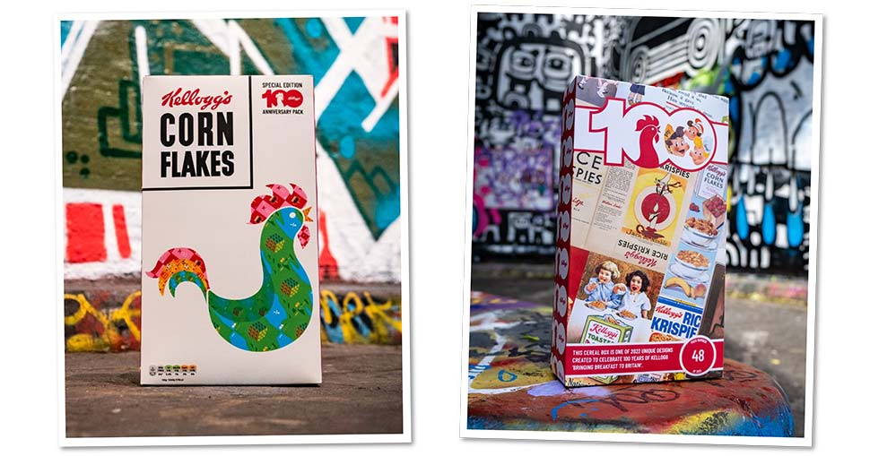 To mark the brand’s centenary in the UK, 2,022 unique, Corn Flakes packs decorated with iconic assets, have been featured since 1922 have been created.