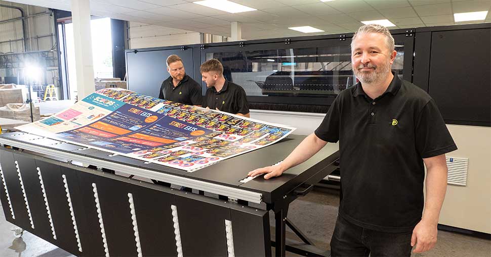 Potts Print replace two printers with an Agfa wide format press.
