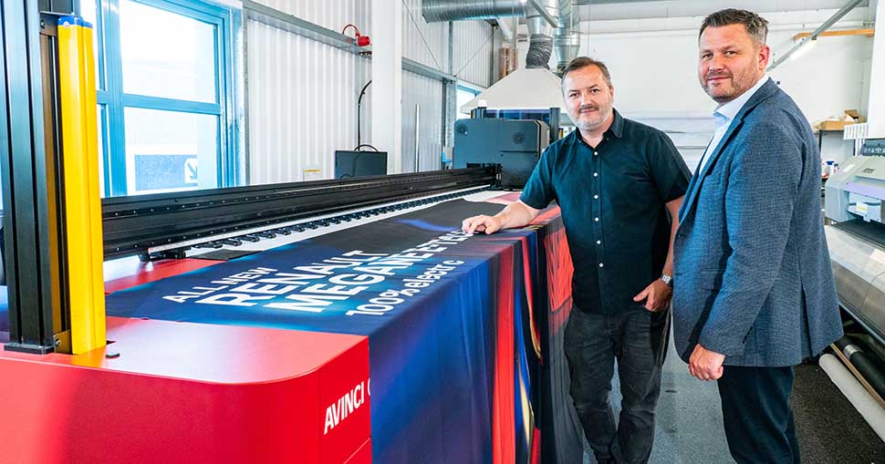 Agfa UK has gained a new customer in Milton Keynes, Format Graphics Ltd., who have installed an Avinci CX3200 dye sublimation printer.