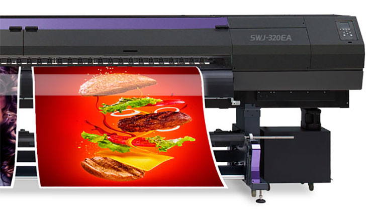 With the SWJ-320EA now available in EMEA, this cost-effective large format solvent printer can be seen in action this week at FESPA Africa 2019.