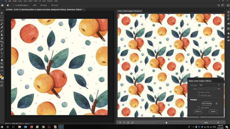 Adobe Photoshop is an indispensable tool for fashion and décor artists to translate their vision into an eye-catching design, and a printable pattern. 